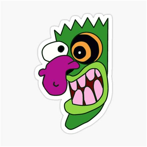 "Eustace's mask courage the cowardly dog" Sticker for Sale by Marimomo | Redbubble