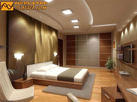 Plafond En Platre Chambre A Coucher Placoplatre | Modern bedroom ...