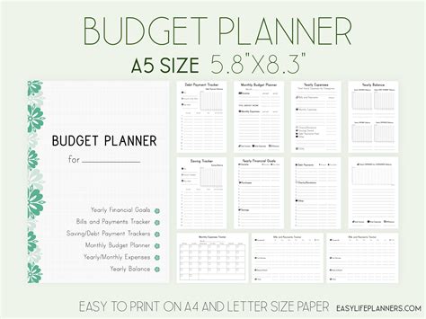 Printable Planner Inserts