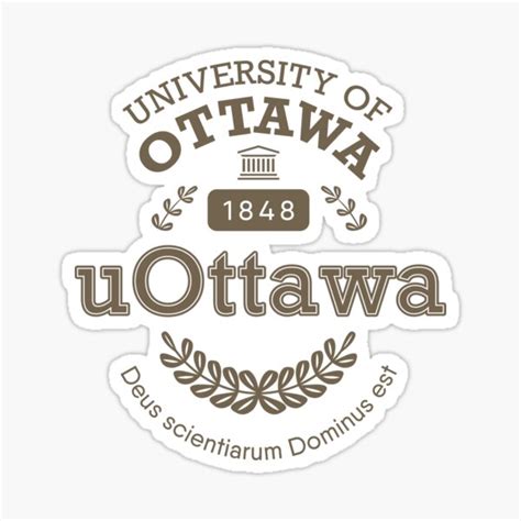 "University of Ottawa (uOttawa)" Sticker for Sale by artadon | Redbubble