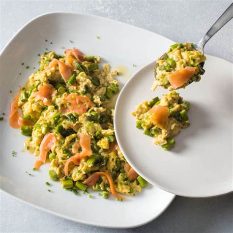 Scrambled Eggs with Asparagus, Smoked Salmon, and Chives | Cook's ...