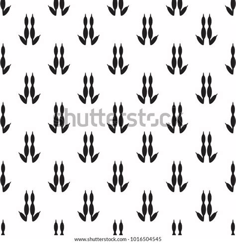 Kangaroo Footprint Seamless Pattern Background Stock Vector (Royalty Free) 1016504545