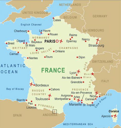 Map of France Country | Oppidan Library