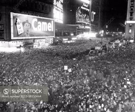 Happy New Year. A crowd estimated by New York police at 900,000 persons fills times Square, at ...