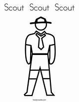 Scout Coloring Page  pages Color sketch template