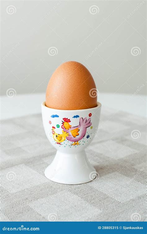 Egg in egg holder stock image. Image of cook, holder - 28805315