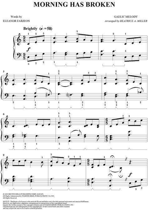 Morning Has Broken in 2024 | Piano sheet music free, Sheet music, Piano music