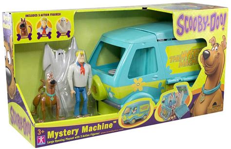 Scooby Doo Mystery Machine Playset Fred, Scooby Ghost Action Figures Zoink - ToyWiz