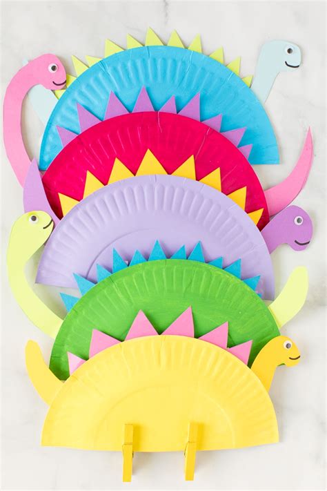 Paper Plate Dinosaur Craft - Made To Be A Momma