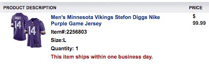 Buy Stefon Diggs Minnesota Vikings Jerseys at NFLShop.com