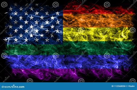 Flag LGBT Community Pride On A Broken Glass Background. Raimbow Gay ...