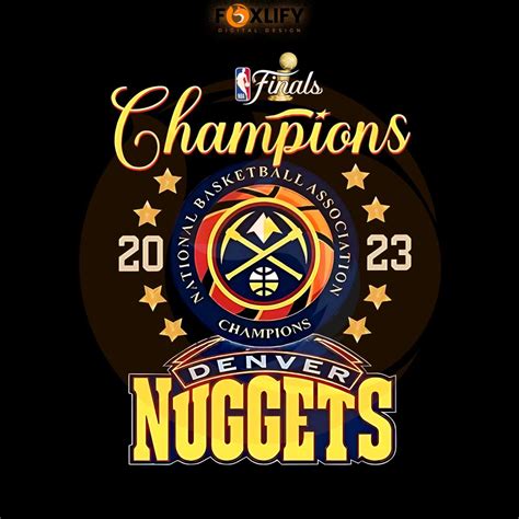 2023 NBA Denver Nuggets Champions PNG Silhouette Files