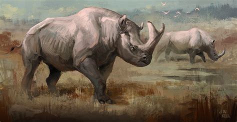 brontotherium_low, Jonathan Kuo | Prehistoric wildlife, Ancient animals, Prehistoric animals