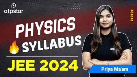 JEE 2024: Complete Physics Syllabus & analysis | JEE Advanced strategy | ATP STAR Kota - YouTube