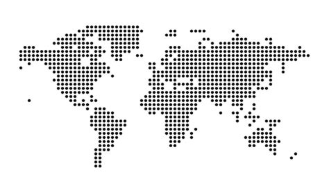 World map dots template | Free Vector