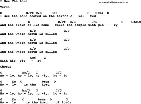 Ascension Hymn: I See The Lord - lyrics, chords and PDF