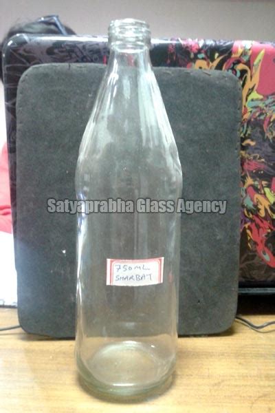 Glass Sharbat Bottles, Pattern : Plain - Satya Prabha Glass Agency ...