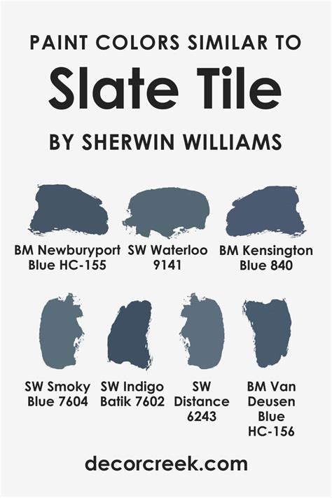 Slate Tile SW-7624 Paint Color by Sherwin-Williams