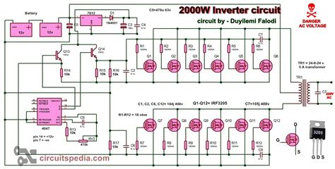 Circuit Diagram Of 1000w Power Inverter