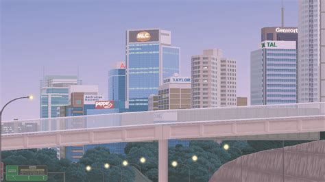 I drew the North Sydney skyline from the Warringah Freeway in MS Paint ...