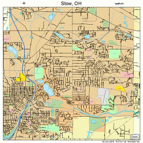 Stow Ohio Street Map 3974944