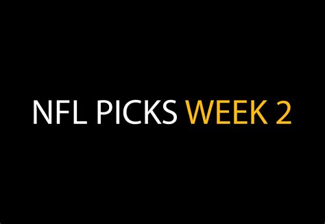 NFL Picks Week 2 - Picks, Predictions and Against the Spread | KRUZEY