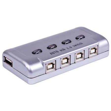 USB Printer Auto Sharing Switch, SANOXY USB 2.0 Printer/Peripheral Sharing Switch (4-Port ...