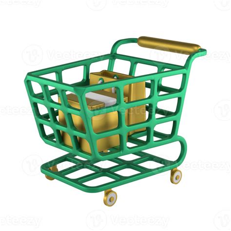 shopping cart 3d icon illustration 12589464 PNG