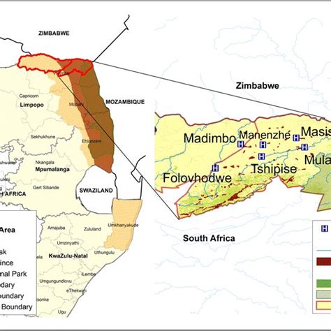 Map of the study site in Vhembe District, Limpopo Province, South... | Download Scientific Diagram