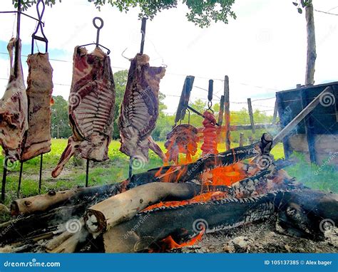 Typical Barbecue from the South of Brazil Stock Image - Image of ...