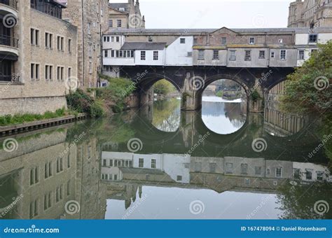 Building Reflection on the River Avon in Bath Stock Photo - Image of ...