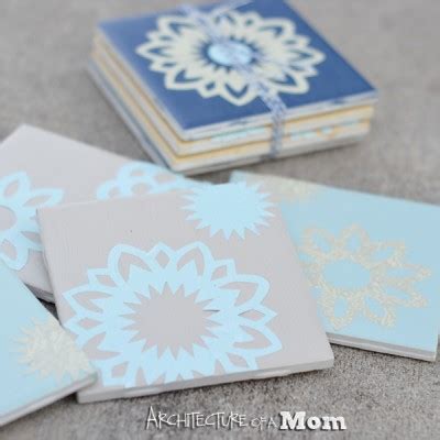 Doily Tile Coasters - Uncommon Designs