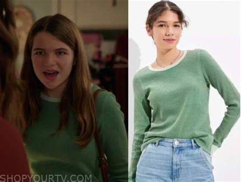 Young Sheldon: Season 6 Episode 10 Missy’s Green Thermal Top | Shop Your TV