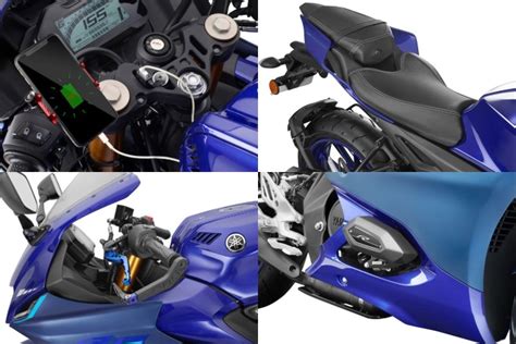 Yamaha R15 V4, R15M Official Accessories revealed with prices - Bike ...