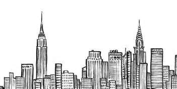 Image result for cityscape line drawing simple | Line art design, Skyline drawing, New york drawing