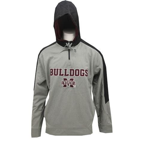 Mississippi State Bulldogs NCAA Adult Size Hooded Quarter Zip ...