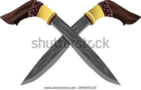 Badik Indonesian Traditional Weapon Vector Stock Vector (Royalty Free) 1846043125 | Shutterstock