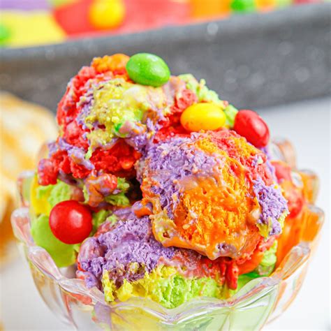 Skittles Ice Cream Cake