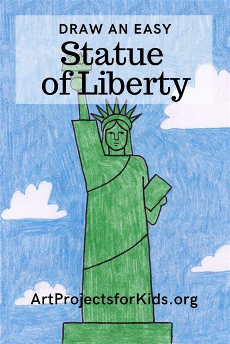 Draw an Easy Statue of Liberty | Art Projects for Kids