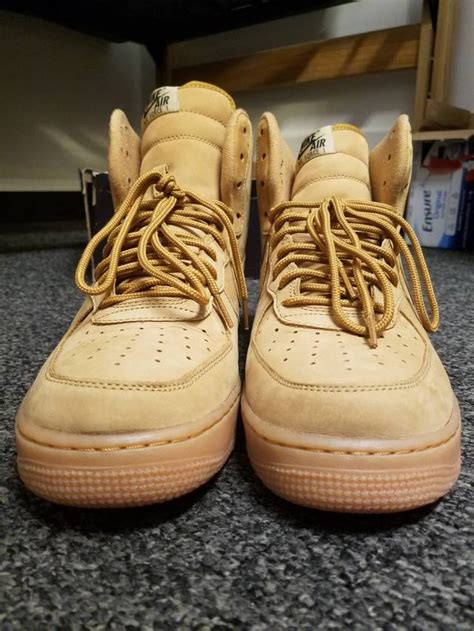 LIKE NEW Nike Air Force 1 High Wheat Flax 07 AF1 | Kixify Marketplace