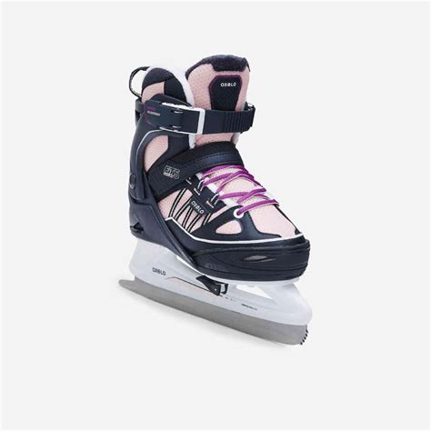 OXELO Kids' Ice Skates Fit 500 - Blue/Pink | Decathlon