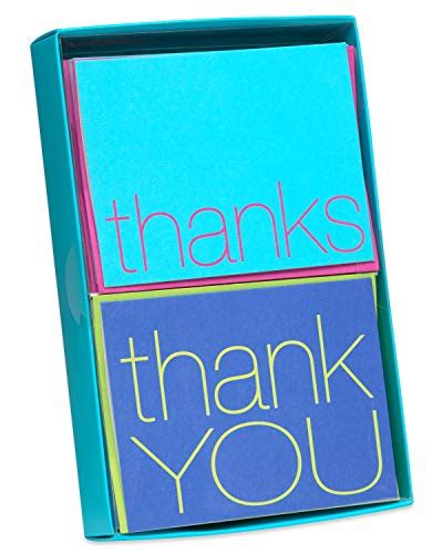 American Greetings Thank You Cards with Envelopes, Bold Multicolored (50-Count) | WantItAll