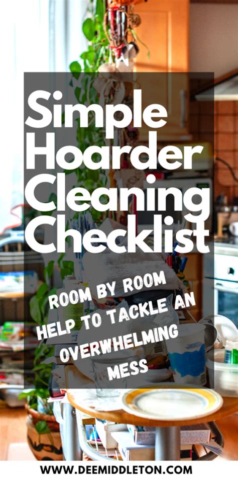 Simple Hoarder Cleaning Checklist: How to Tackle Hoarding One Step at a Time | Cleaning ...