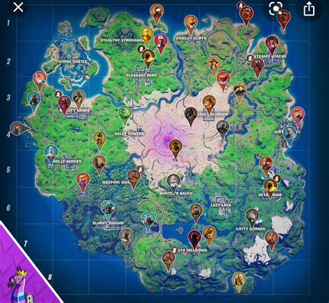 Fortnite NPC locations | Fortnite, Desert biome, Seasons