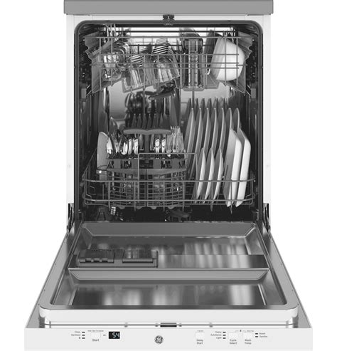 GE White Portable 24" Dishwasher- GPT225SGLWW | Leon's