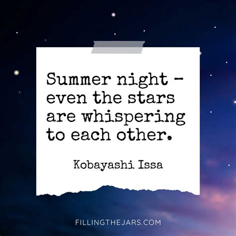 24 Summer Nights Quotes That Will Inspire You To Enjoy Every Night Of The Season | Filling the Jars