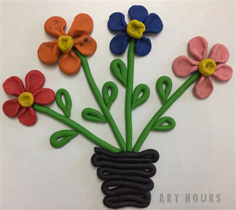 ArchGuide: Clay Flower Pot: An Easy 2D Clay Modeling Activity for Kids