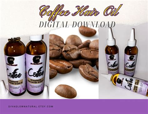 Coffee Hair Oil Digital Download Printable Formula - Etsy