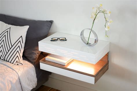 Modern nightstand floating nightstand floating night stand modern ...