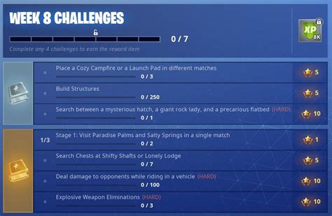 Fortnite Season 7, Week 8 Challenges tips and locations | CDKeys.com